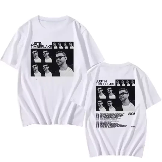 Discover The Forget Tomorrow World Tour 2025 T-shirt Justin Timberlake Singer Shirt