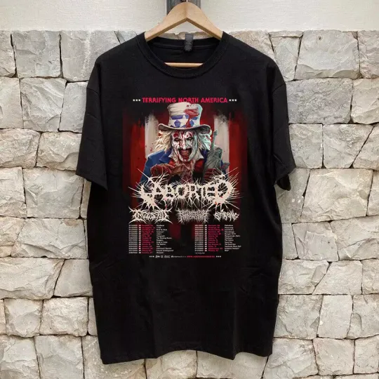 Discover Aborted Band Terrifying North America Tour 2025T Shirt