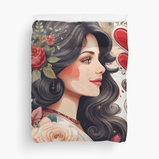 Discover Love Stories on the Big Screen Duvet Cover