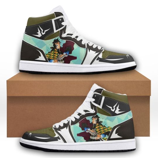 Discover Demon Giyu Tomioka JD1 Anime Shoes Mid Top Sneakers