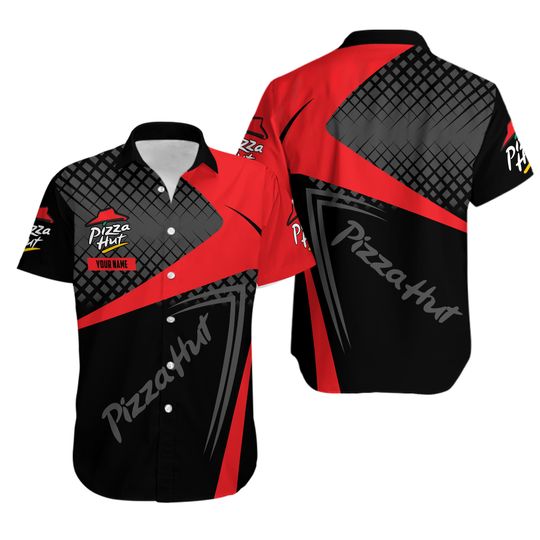Discover Personalized Pizza Hut Hawaiian Shirt, Pizza Hut Button Shirt