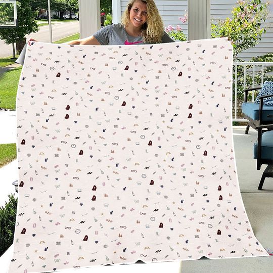 Discover TS Eras Symbols Blanket | Taylor Microfiber Blanket