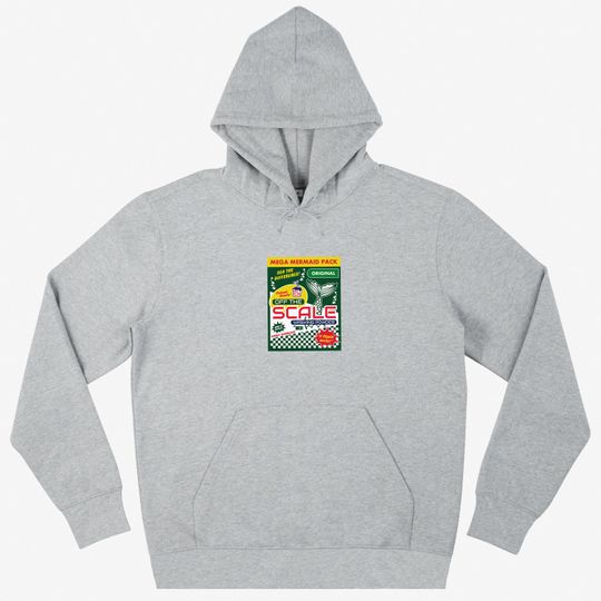 Discover Off the Scale Mermaid Washing Powder Grey Hoodie