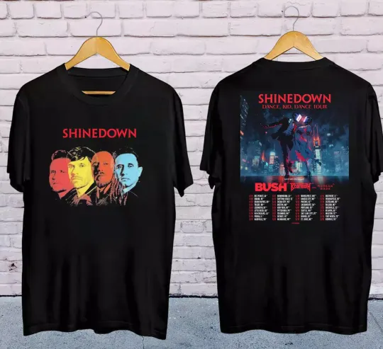 Discover Graphic shine down Dance Kid Dance Tour 2025 Shirt, shine down Band
