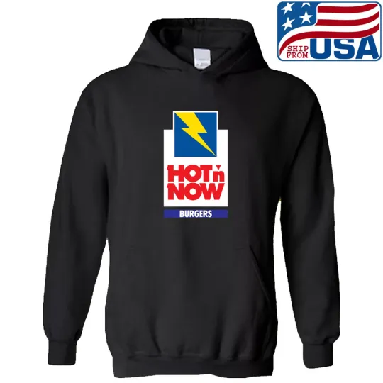 Discover Hot N Now Burgers Black Hoodie
