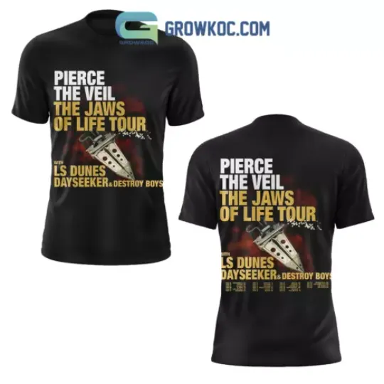 Discover Pierce The Veil Rock Band 2024 Tour 3D T-Shirt