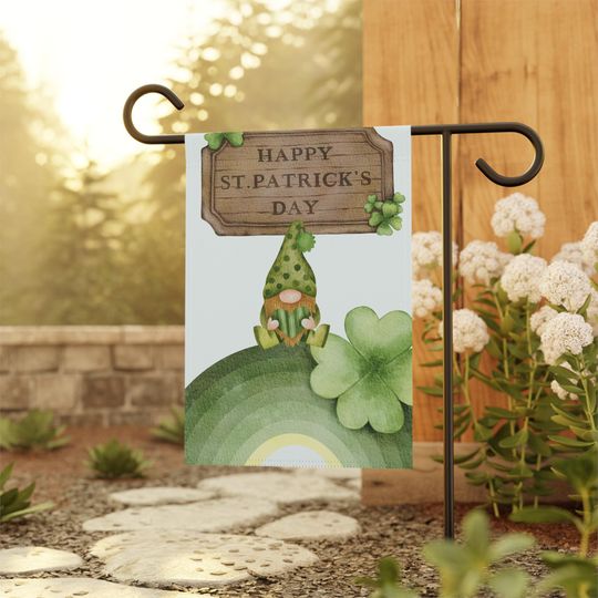 Discover St. Patrick's Day Garden Banner, Festive Outdoor Decor