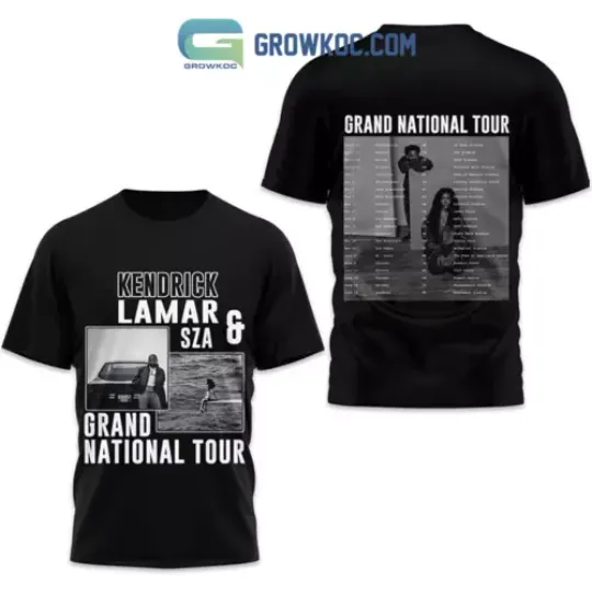 Discover Kendrick Lamar SZA Grand National Tour 2025 T-Shirt 3D