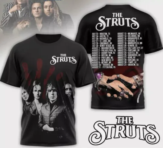 Discover The Struts Tour 2025 Schedule Fan AOP 3D T-shirt