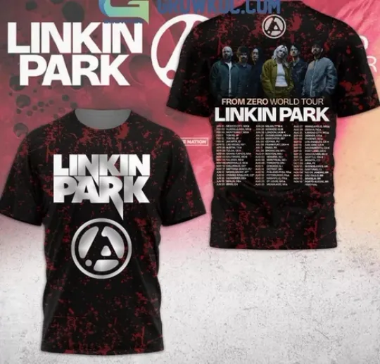 Discover Linkin Park From Zero 2025 World Tour Showtime 3D shirt