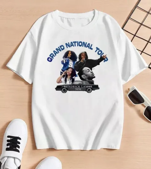 Discover Kendrick Lamar & SZA Signatures Shirt, Kendrick Lamar 2025 Grand National Tour T-Shirt