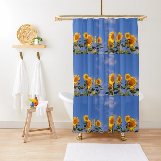Discover Sunflower days Shower Curtain