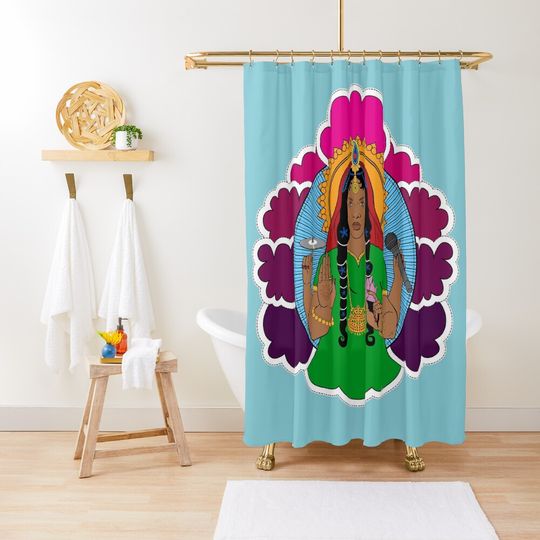 Discover Rihanna Hippie Design Shower Curtain