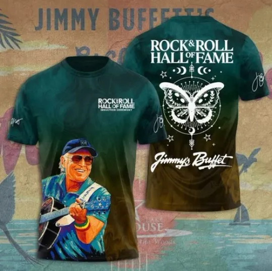 Discover Jimmy Buffett 3D T-Shirt Hot New Gift for Music Lovers