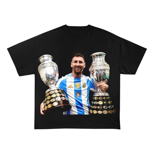 Discover Lionel Messi, Copa America winners 3D T Shirt