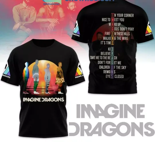 Discover Imagine Dragons In Your Corner Nice To Meet You 3D T-Shirt