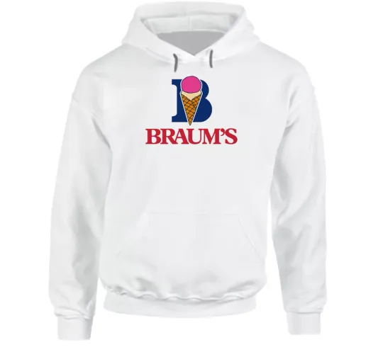 Discover Braums Ice Cream Snack Food Logo Hoodie