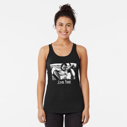 Discover John Prine Untitled Racerback Tank Top