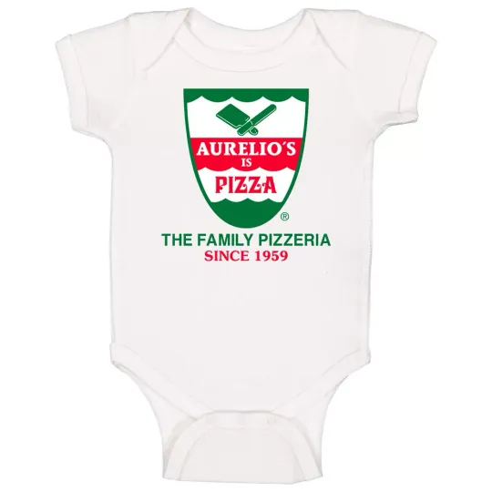 Discover Aurelio's 1959 Pizza Food Fan Baby One Piece