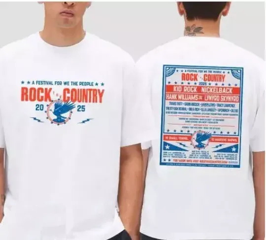 Discover Rock The Country 2025 Lineup Fan Gifts Two Sides Classic T-Shirt