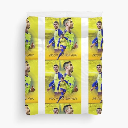 Discover CR 7 THE LEGEND OF GOAT Duvet Cover, Sports Fan, Soccer Lover Gift