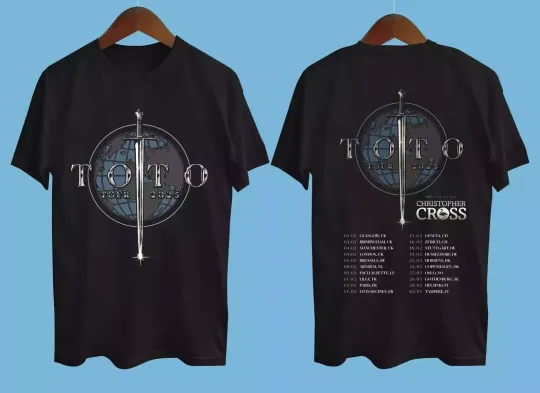 Discover TOTO Band 2025 Tour 2 Sides T-Shirt full sizes, Fan Gift