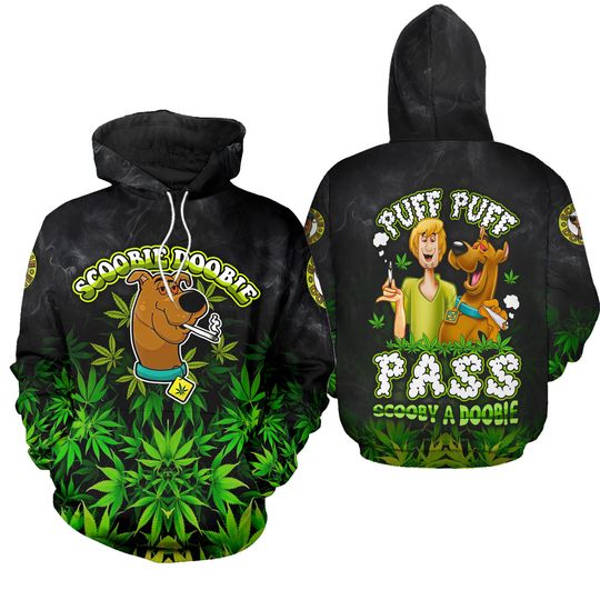 Discover Scooby Doo Scoobie Doobie Puff Puff Pass 3D  Hoodie