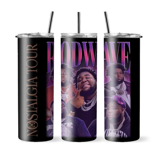 Discover Rod Wave Nostalgia Tour Tumbler With Lid And Straw