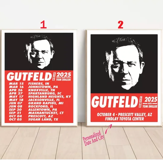 Discover Custom Join Greg Gutfeld 2025 Tour Poster