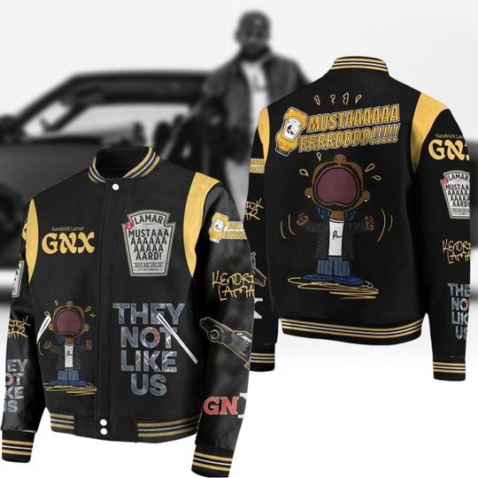 Discover Kendrick Lamar Mustard  Baseball Jacket, Mustard Meme Jacket Men