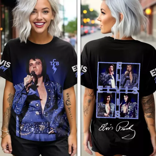 Discover Elvis Presley The King 2025 3D Shirt