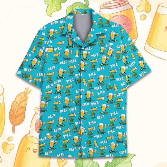 Discover Beers And Pine Cone Hawaiian Shirt
