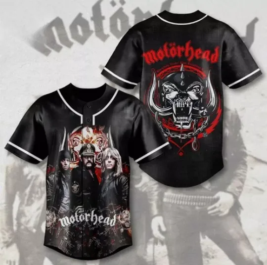 Discover Motorhead Band Baseball Jersey, Fans Jersey, Gifts Fans