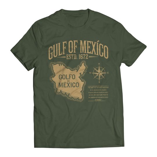 Discover Gulf of Mexico Golfo De Mxico T-Shirt