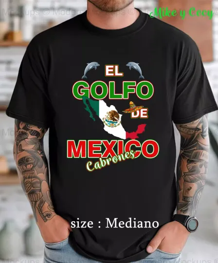 Discover El Golfo de Mexico cabrones black shirt