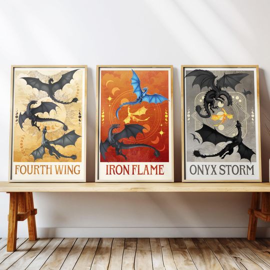 Discover Fourth Wing Series Prints, Onyx Storm Empyrean Poster