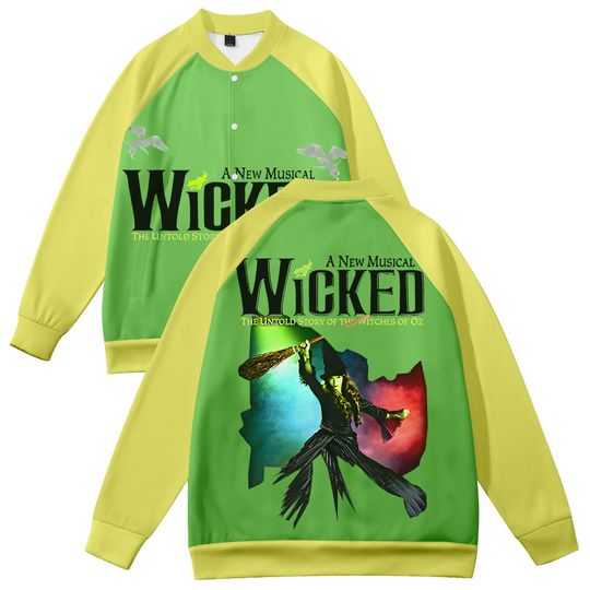 Discover Movie WICKED The Musical Elphaba Baseball Jacket