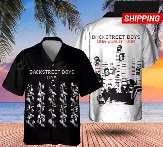 Discover Backstreet Boys DNA World Tour Hawaiian Shirt