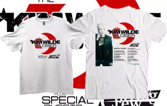Discover Kim Wild. Closer Tour, T shirts
