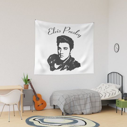 Discover Vintage  Script Tapestry