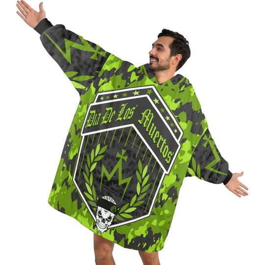 Discover Da De Los Muertos Art Blanket Hoodie