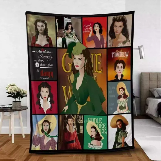 Discover Gone With The Wind Fleece Blanket, Movie Lover Blanket