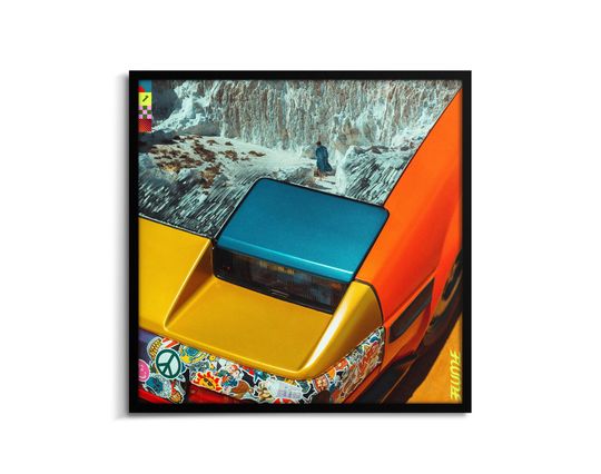 Discover Flume poster, Hi This Is Flume album cover print, EDM lover wall art