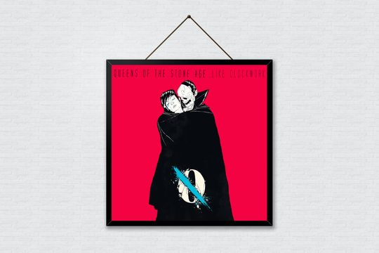 Discover QOTSA poster, Like Clockwork album cover print, QOTSA gift, Rock posters, Rock music art