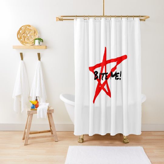 Discover Avril, Bite Me! Shower Curtain