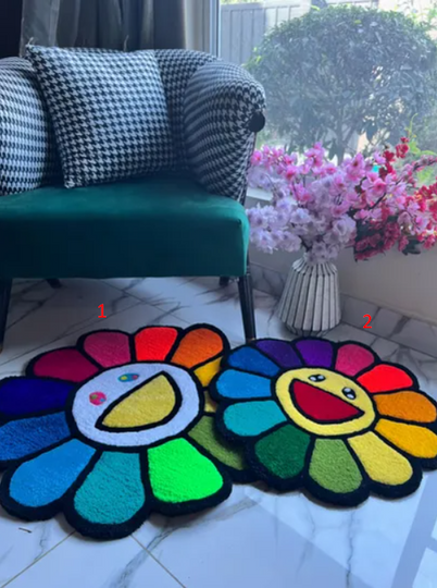Discover Murakami Flower Handmade Rug