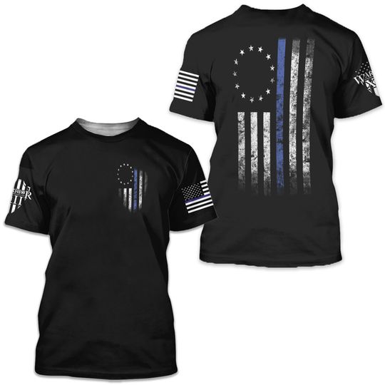 Discover Thin Blue Line Bprinterval 3D Tshirt