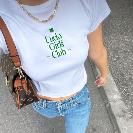 Discover Lucky Girls Club St Patrick's Day Women's Baby Tee