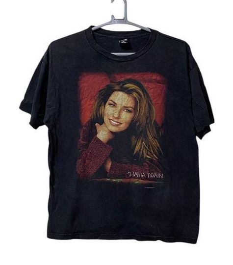 Discover Vintage 90s Shania Twain Tour concert World tour t shirt