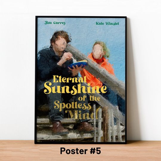 Discover Eternal Sunshine of the Spotless Mind Movie Posters, 5 Different Retro Movie